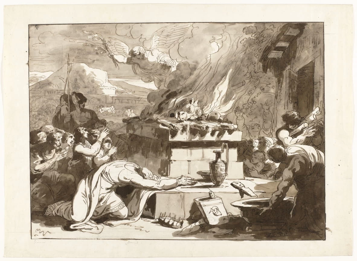 Studio, Il sacrificio di re Davide - Rijks Museum, Amsterdam